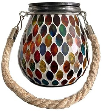 WUURAA Solaire Jardin Lumière Étanche Mosaïque-Design Lampes Cour Extérieure Enterré Herbe Lampe pour Jardin Cour Rue Décorations Patio Lampe