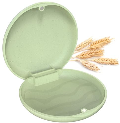 Ralegy Retainer Case, Mouthguard Case, Retainer Case Slim, Aligner Case, Wheat Straw Box, Greener