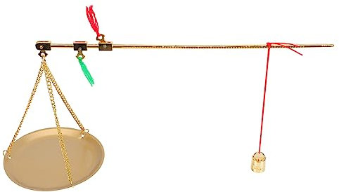 PRETYZOOM 100g Küchen waage Antike Apothekerwaage Lebensmittel Waage Babynahrung Grammskala im chinesischen Stil tragbare Handwaage Mehrzweck Kupferwaage kleine Werkzeuge
