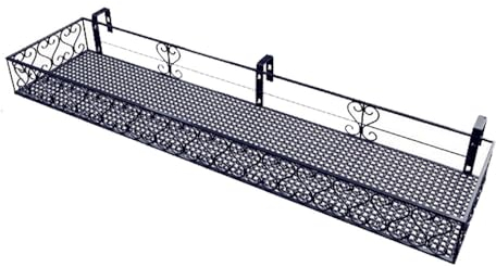 DODOBD Support Fleurs Rond Crochet Support Jardiniere Balcon Support Pot Métal Clôture Pot Plante Garde Corps Suspendu Clôture Convient pour Balcon Jardin Clôture Intérieur Et Extérieur