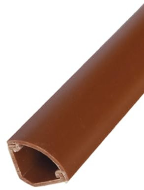 Electrical Wire Cover,Cable Trunking,Corner Cable Hider,Corner Cable Management Kit,Cord Hider Wire Concealer,Cable Cover Raceway for Floor Baseboard,Ceiling-brown||17 * 10 * 17mm