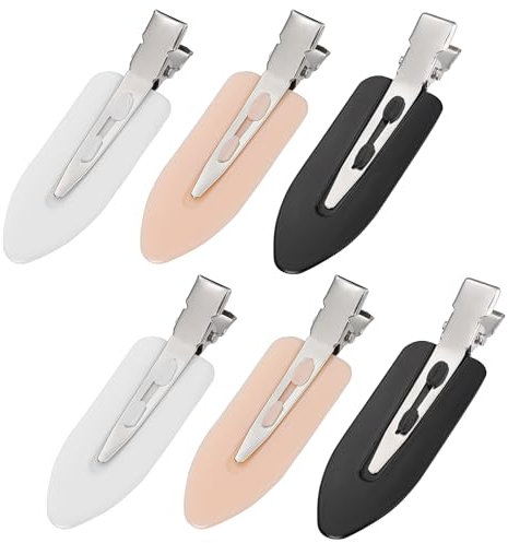 Pinzas para el cabello sin dobleces y sin pliegues, pinzas para el pelo para seccionar, sin tirones de cabello, pinzas para el cabello para maquillaje, rizos, pinzas para peinar el cabello, pasadores