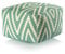 Amago home Kelim Sitzwürfel 50x50 H35cm Pouf Fußhocker Sitzhocker Bodenkissen Fußschemel Farbe Mint