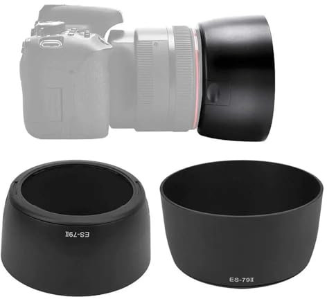 Parasol for Lente de cámara ES-79II ES79II for Lente de Filtro for Canon EF 85 mm f/1.2L II USM de 72 mm de diámetro