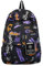 Dickly Graffiti-Rucksack, Weekender-Rucksack, Rucksack für Frauen, Mädchen, Jungen, Männer, Wandern, Schwarz
