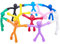10 Pcs Mini Man Flexible Fridge Magnets,Multipurpose Colorful Magnets Fridge,Funny Magnets Flexible Magnets Fun Magnets for Whiteboard, Cute Magnets for Fridge,School,Office