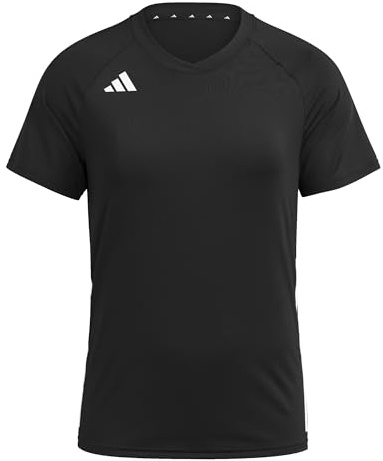 adidas Damen Volleyball Hilo Short Sleeve Jersey Shirt, Black, XS