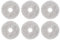 (6 Pieces) Washable Reusable Mopping Pads for Conga 11090, Strong Stain Removing Wipes Cloth Pads Premium Microfiber