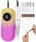 Ponceuse pour Ongles, Professionnel Electrique Rechargeable 35000 Tours avec 6 Embouts et Affichage de LCD Puissante Silenceuse pour Manucure Pédicure,Nail Drill,limes a ongles electrique