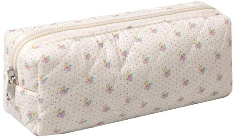 Pencil Case Office College School Storage Bag Pouch Holder Box Organizer Makeup Pouch Cosmetic Bag Aesthetic Cute Pen Case for Girls Boys Kids (Bees)