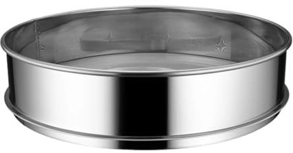 SiaBiced Passoire à Farine en Acier Inoxydable, Idéale pour La Préparation de Gâteaux et de Pains, 30cm