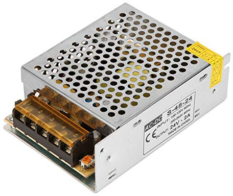 Marhynchus Fuente de Alimentación de Conmutación de Tiras, Convertidor de Alimentación de 24 V DC 48W 2A, Cortocircuito, Sobrecarga, Protección contra Sobrecarganza, Confiable, Ampliamente