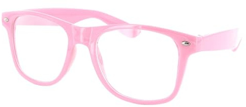 PartyMagix Nerd Brille Retro – Coole Brille für Damen & Herren mit klaren und verspiegelten Gläsern