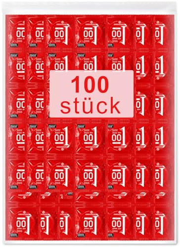Préservatifs pour hommes,Pack de 100pcs,Sensation naturelle | Préservatifs extra fins pour des sensations intenses pendant les rapports sexuels - 53 mm de large - Préservatif pour hommes