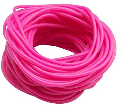 keland 50P Gummy Silicone Bracelets Bracelets Bracelets Shag Caoutchouc Gummies Bracelets Bracelets (Rose Rouge)