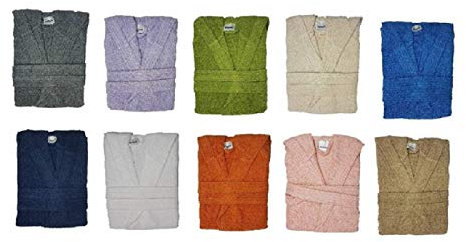 Bassetti Time Accappatoio Spugna con Cappuccio Uomo Donna da 360 gr/mq, Rosa Antico, L