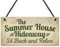 RED OCEAN Garden Sign The Summer House Novelty Plaque Garden Shed Sign Friendship Gift