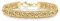 Miabella 18K Gold Over Sterling Silver Italian Byzantine Beaded Mesh Link Chain Bracelet for Women 6.5, 7, 7.5, 8 Inch 925 Handmade in Italy (8)