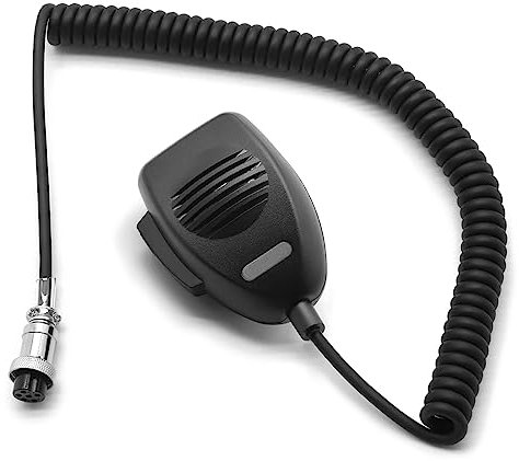 SUNDELY® Mano Spalla Risvolto Mic Microfono con Altoparlante per Presidente CB Prosciutto Marine Radio Ricetrasmettitore Femmina Rotondo 6 Pin DNC518 DNC520 U/D