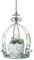 TentHome Blumentopf Hängend Metall Pflanzgefäß Hängetopf für Pflanzen Aufhänger Halter Regal Hängepflanztopf Hängeblumentopf für Garten Balkon, Innen- und Außen Grün