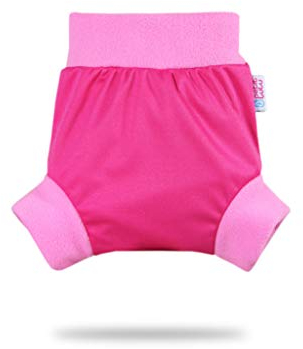 Petit Lulu Überhose (Schlupfüberhose) Größe L (9-13 kg) für Höschenwindeln und Nachtwindeln (Rosa)