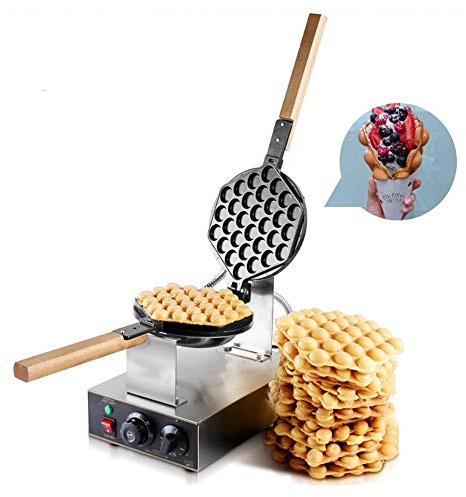 Commercial 110V / 220V Bubble Waffle Maker Electric Egg Cake Machine Stainless Steel Pancake Electric Waffle Cake Oven Non-Stick