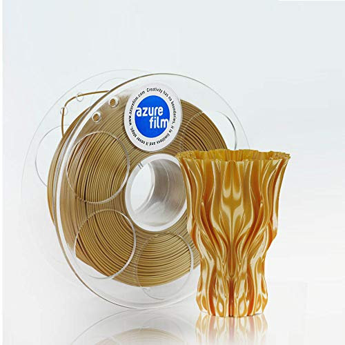 AzureFilm 3D 3D Silk Sand Filament für professionelle 3D-Drucker 1,75 mm unentbehrliches 3D-Druckzubehör hohe Maßgenauigkeit +/- 0,02 mm, 1 kg Spule FL171-1015