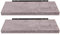 EUGAD Wandregal Grau, Regal Wand 2er Set für Wohnzimmer/Büro, Hängeregal mit Bilderrahmen für Schlafzimmer Decor, 80cm Regalbrett Schmall,