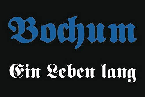 U24 Fahne Flagge Bochum Ein Leben lang Bootsflagge Premiumqualität 30 x 45 cm