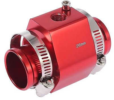 X AUTOHAUX 26mm Rojo Automático Coche Agua Refrigerante Temperatura Sensor Adaptador Juego