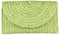 EVEOUT Women's Woven Straw Handbag Summer Clutches Purse Beach Vacation Bag Green