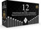 Wordsworth & Black 12 Pack Fountain Pen Ink Refills - Set of 12 Black Ink Cartridges - International Standard Size - Length APPR 2.3 - Base Diameter APPR 0.24 - Disposable and Generic