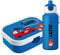 4youDesign Mepal Bento Box & Trinkflasche Set personalisiert Feuerwehrauto blau – Geschenk für Kinder Weihnachten, Nikolaus, Geburtstag - Auslaufsicher – Brotdose 750ml, 400ml Flasche