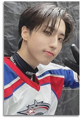 ECHUN Stray Kids Han Jisung Poster, ungerahmt, Leinwandkunst, 30,5 x 45,7 cm