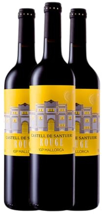 Terra de Falanis Castell de Santueri Rouge Vi de la Terra de Mallorca 75 cl (Schachtel mit 3 Flaschen von 75 cl)