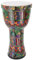GURU SHOP Farbige Djembe/Holztrommel/Percussion Rhythmus Klang Instrument - Motiv 5/42 cm, Mehrfarbig, Musikinstrumente