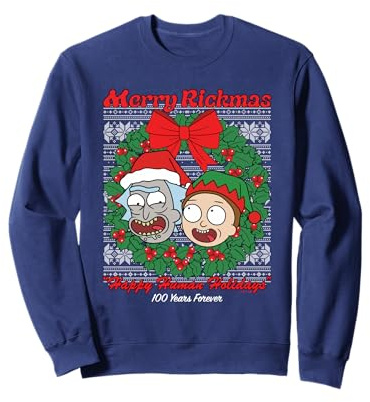 Rick and Morty Merry Rickmas Ugly Christmas Sweatshirt