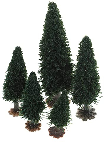EXCEART 15st Kleines Baumlandschaftsmodell Landschaft Kiefern Diorama-bäume Spielzeugbäume Mini-landschaftsbaum Minibäume Künstliches Baummodell Plastik Weihnachten Simulationsbaum