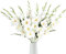 IPOPU White Gladiolus Artificial Flowers 10 PCS 30.3 in Gladiolus Flowers Silk Flowers Long Stem Flowers for Home Wedding Office Decoration(White)