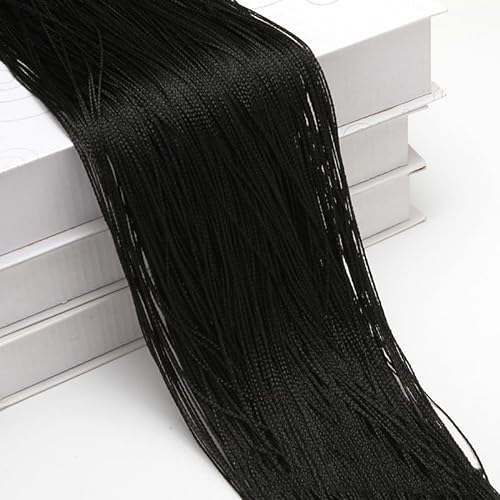 Lot de 2 Rideaux à Fils 100 x 200 cm - Séparateur de Pièce et Protection Contre les Mouches - Décoratif pour Fête, Mariage - Lavable et Raccourcissable
