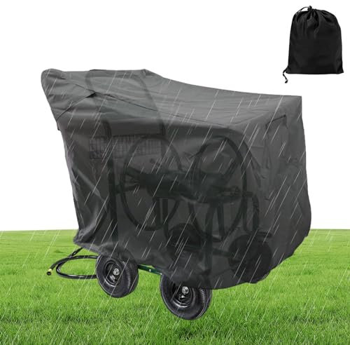 Anulely Abdeckungen für Gartenschlauchwagen, Abdeckungen für Schlauchwagen für den Außenbereich - Schutzabdeckungen für Schlauchtrommelwagen,28 x 39 x 39 Zoll tragbarer Schlauchwagenschutz,