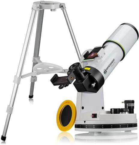 BRESSER PushTo AR-80/400 Smart-Telescopio con trípode