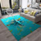 YOUOUSI Kreative Blume Rose Kompass Teppich Wohnzimmer Schlafzimmer Sofa Fußmatte Dekoration, Kinderspielbereich Teppich rutschfeste Bodenmatte