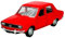 DROMADER Welly Dacia 1300 Rot 1/34-1/39 Metall Modell Auto Die Cast Neu im Kasten