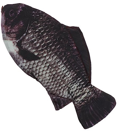 FOYTOKI Fish Shaped Pencil Case Zipper Pen Storage Pouch Fish Shape Pencil Bag for Stationery and Makeup Cartoon Design