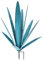 Plantes d'agave en métal décoration extérieure avec piquet cactus en métal rustique sculpture de cour étanche pour jardin cour patio pelouse décoration d'intérieur bleu petite plante d'agave en m