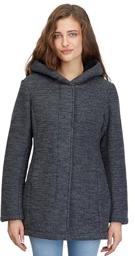 Ragwear Nettie Bonded Strickjacke Cardigan Winterjacke mit Kapuze Pullover