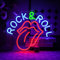OYCGZV Rock und Roll Neon Schild Rote Lippen Zunge Led Neon Schild Wand Musik Neon Sign USB Led Schild für Bar Rock Musik Studio Büro Garage Schlafzimmer Zimmer Party Laden Geschenk für Freunde