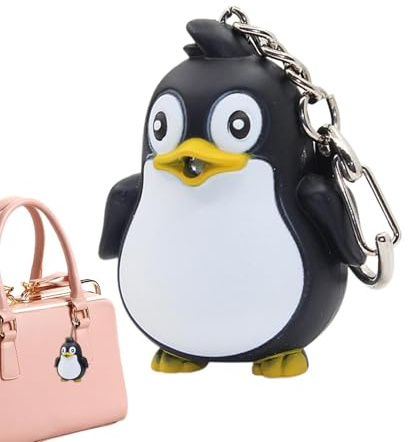 Netter Schlüsselanhänger, Schlüsselanhänger - Auto Schlüsselanhänger - Schlüsselanhänger Tierdekoration für Kinder, LED Schlüsselanhänger mit Sound für Taschen Auto