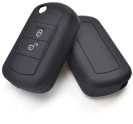 XEBRAD Silicone Key Case Cover Keyless Fob Shell Holder Protector, for Land Rover, LR3, Discovery 3, for Range Rover, Sport Vouge 2005-2010 car key shell
